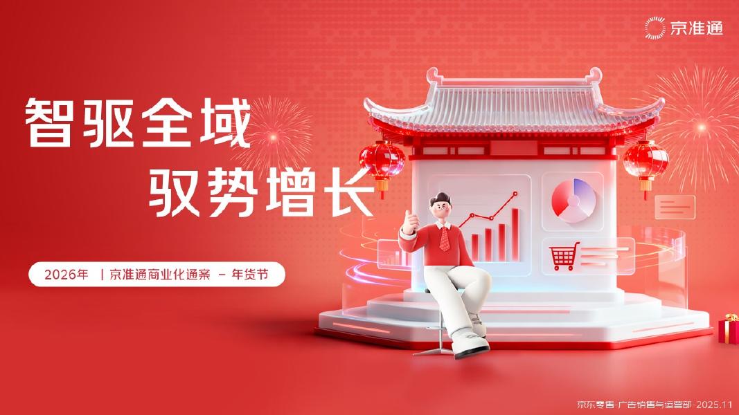 京准通：2026年年货节营销白皮书海报