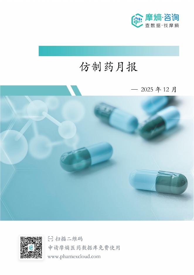 摩熵咨询：2025年12月仿制药月报海报