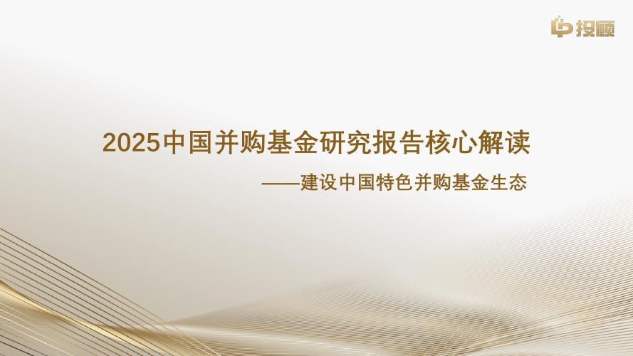 LP投顾：2025年中国并购基金研究报告（简版）海报
