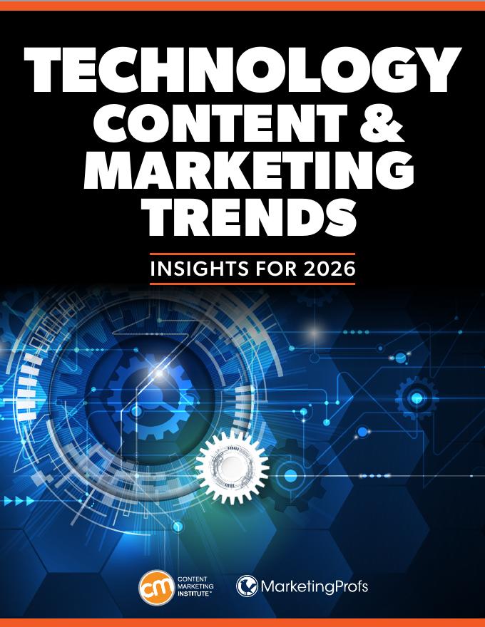 内容营销协会（CMI）：2026年科技行业内容与营销趋势报告（英文版）海报
