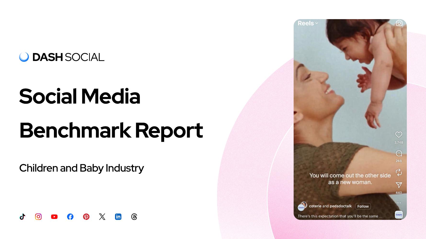 Dash Social：2025年婴童用品行业社交媒体基准报告（英文版）海报