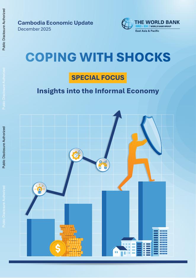 世界银行：2025年12月柬埔寨经济更新报告：应对冲击（英文版）海报