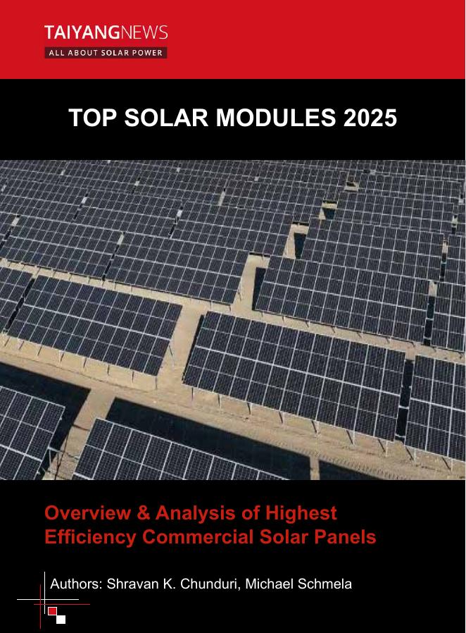TaiyangNews：2025年高效光伏组件报告（英文版）海报