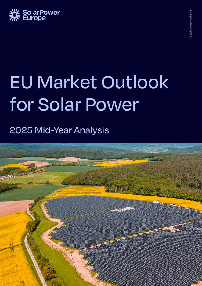 欧洲光伏产业协会：2025年年中欧盟太阳能市场展望报告（英文版）海报