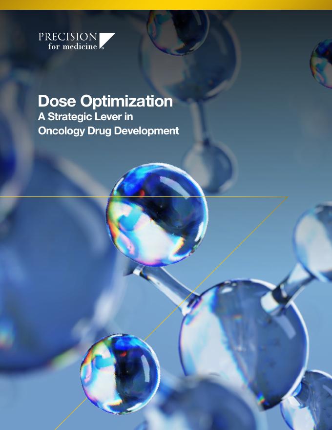 劲准Precision：2025年剂量优化：肿瘤药物研发中的关键策略白皮书（英文版）海报