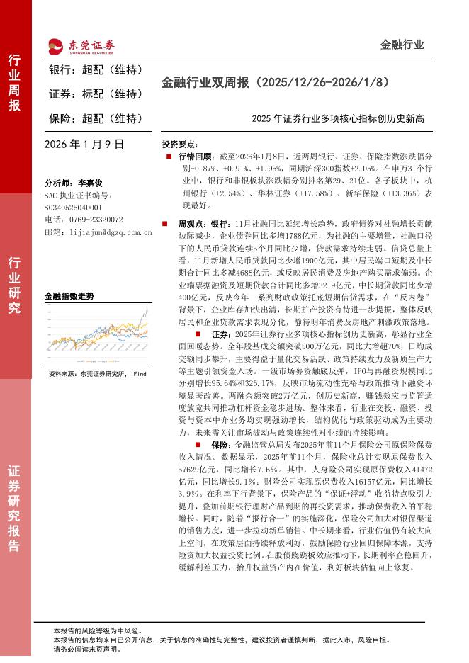 东莞证券：金融行业双周报：2025年证券行业多项核心指标创历史新高海报