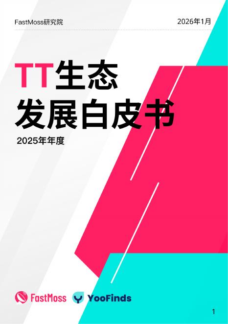 FastMoss研究院：2025年度TikTok生态发展白皮书海报