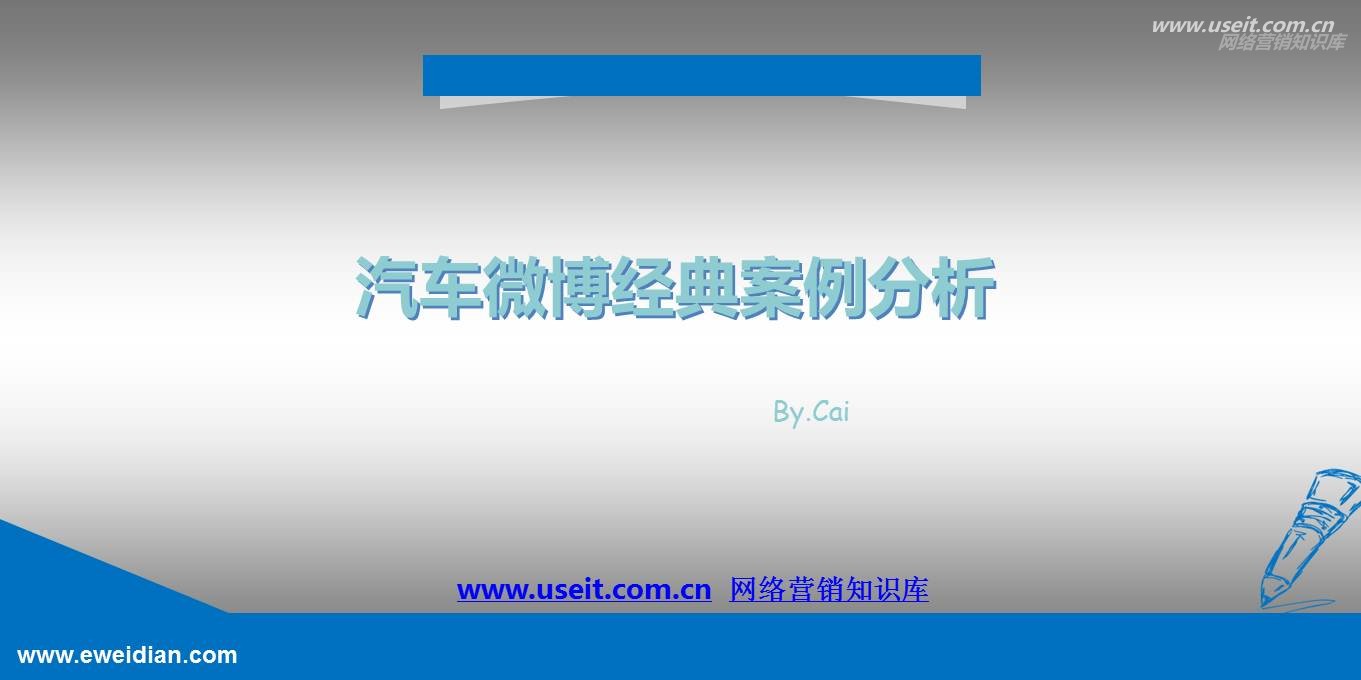 微薄营销案例：汽车行业微博经典案例分析