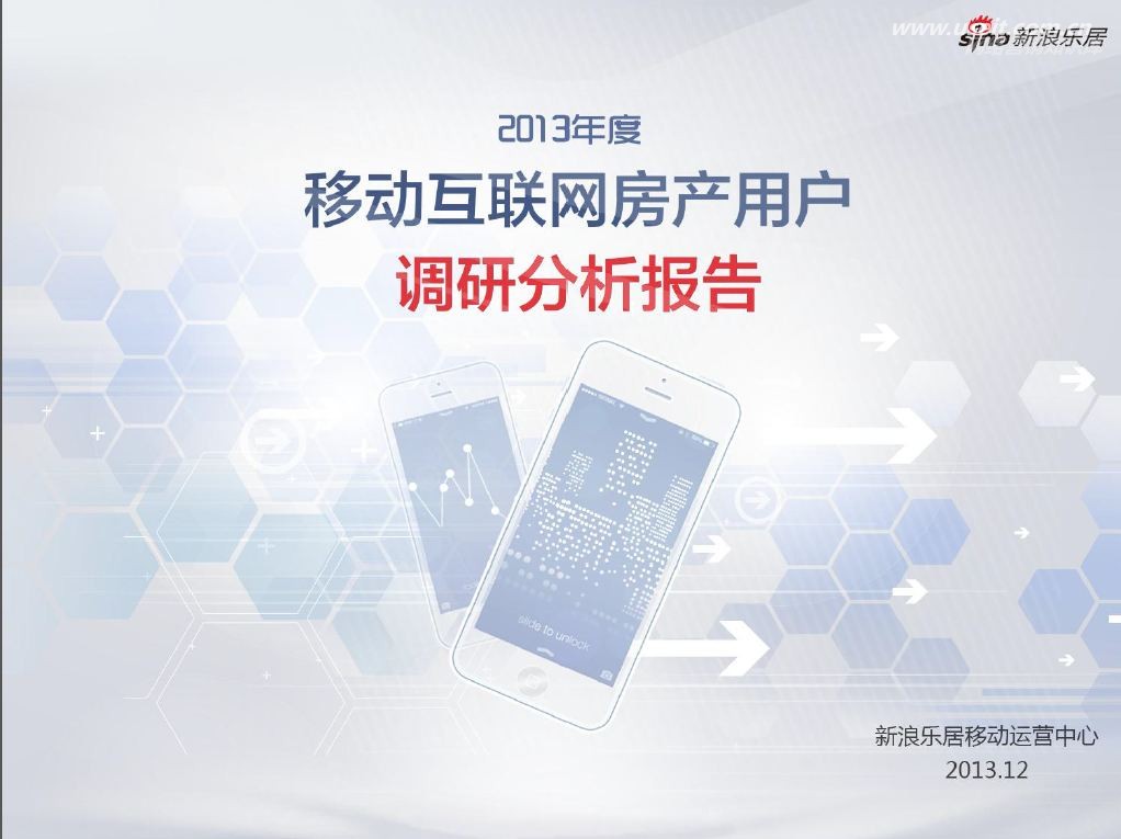 新浪乐居：2013年度房地产用户互联网调研分析报告