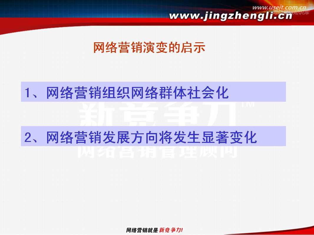 网络营销模式演变与典型方法演变