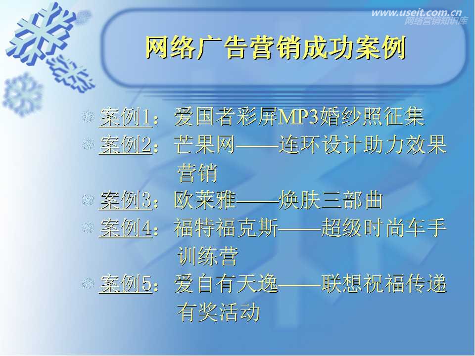 网络广告营销经典案例分享