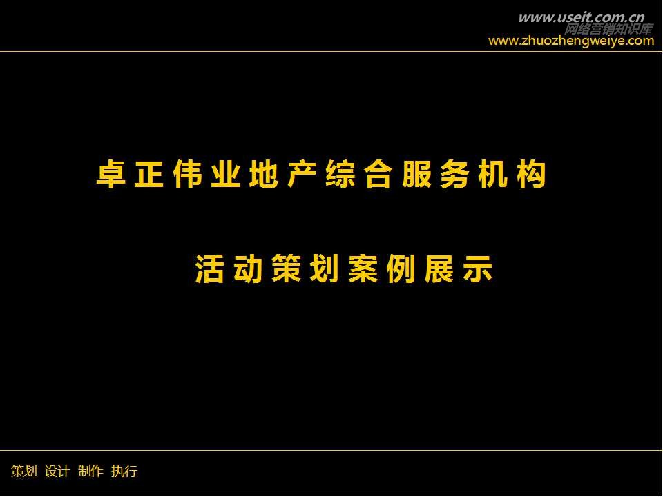 北京知名房地产卓正伟业营销活动策划范例