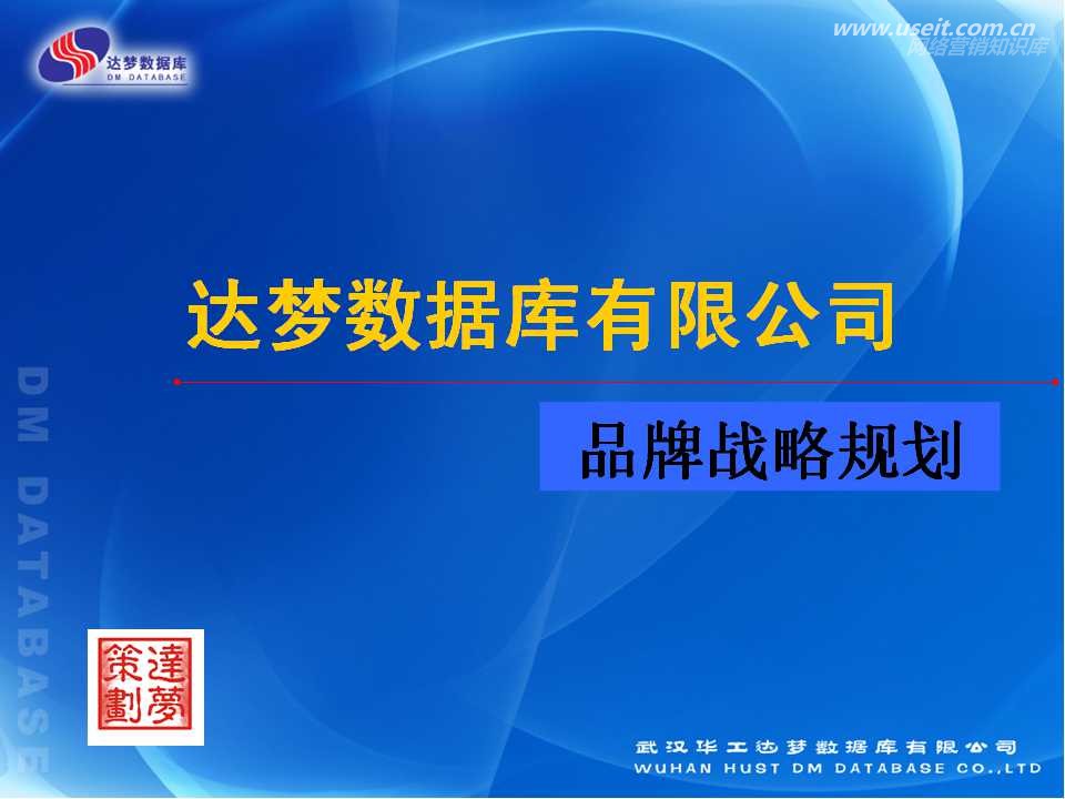 达梦数据库品牌营销战略规划