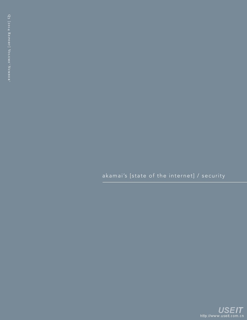 Akamai：2014年Q3互联网安全报告（英文版）