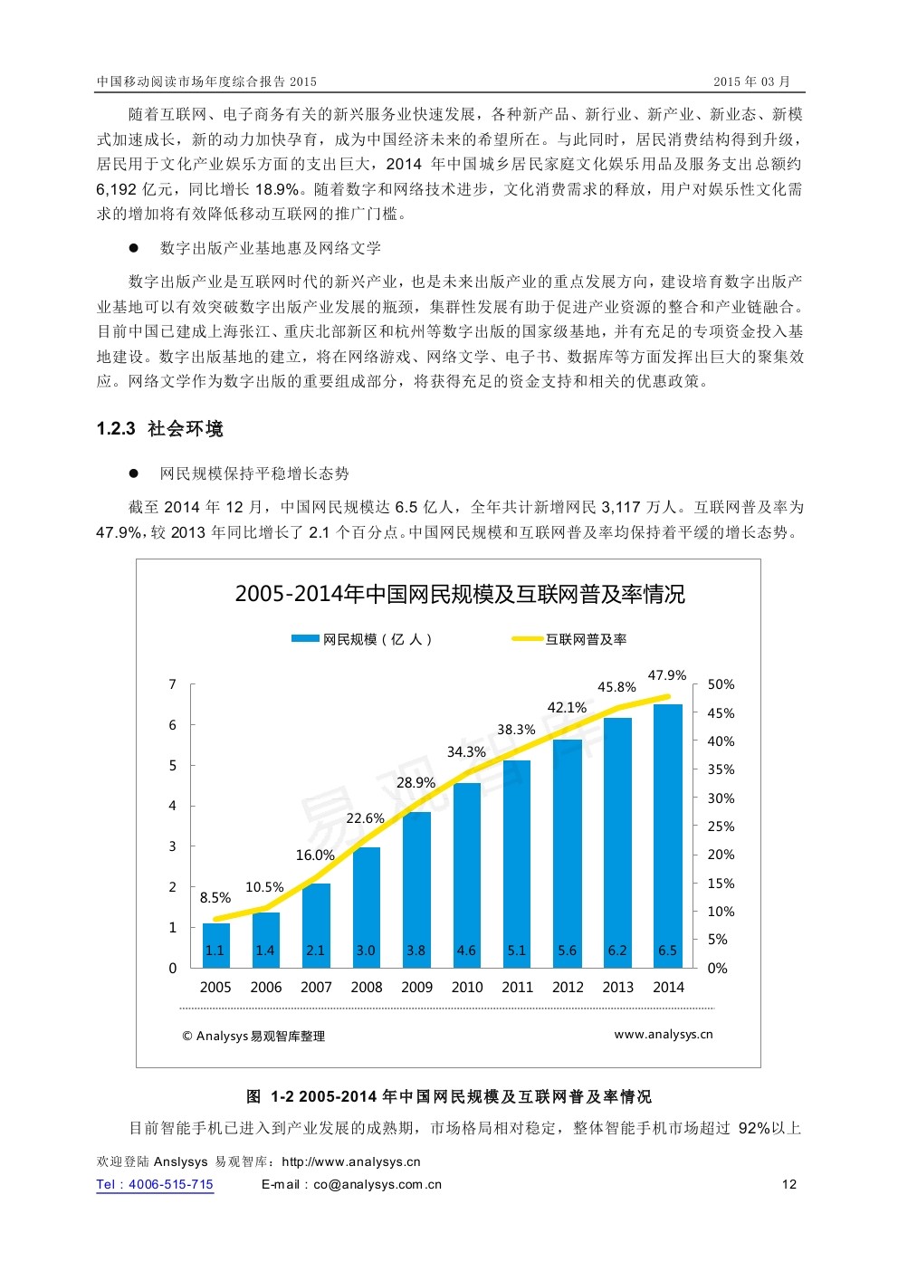 易观智库：移动阅读市场年度综合报告2015（完整版）