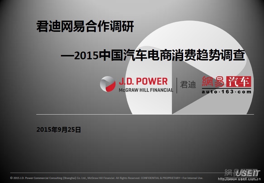 J.D. Power君迪：2015中国汽车电商消费趋势调查
