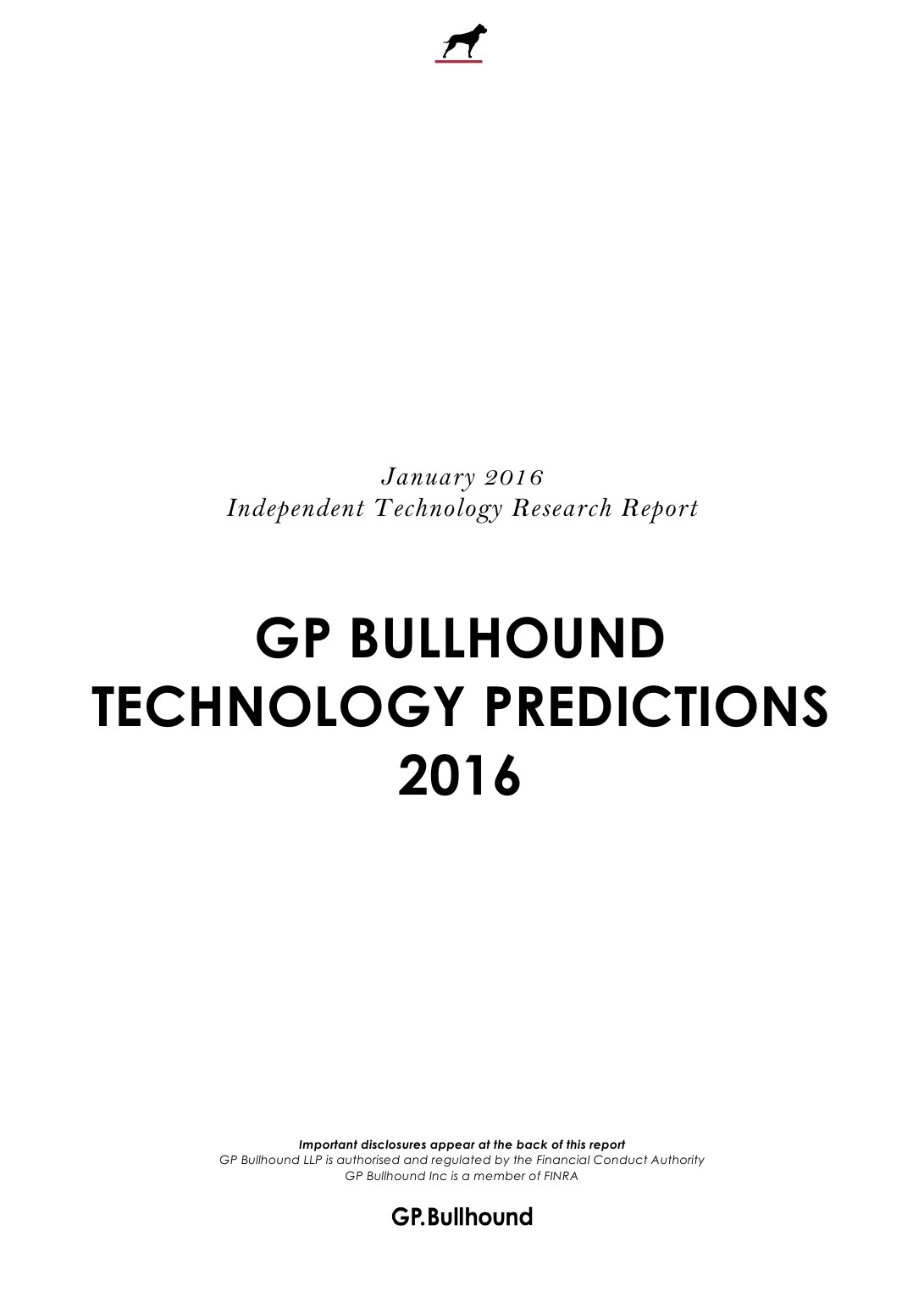 GP Bullhound：2016年科技预测报告（英文版）