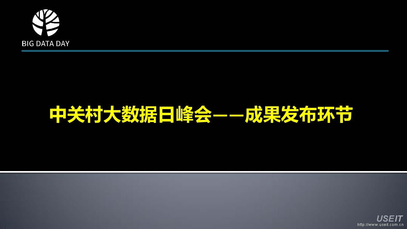 2015中关村大数据日峰会--成果发布