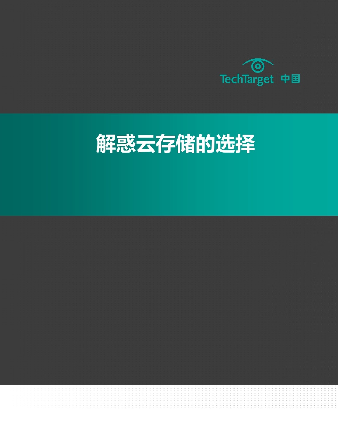 TechTarget：解惑云存储的选择
