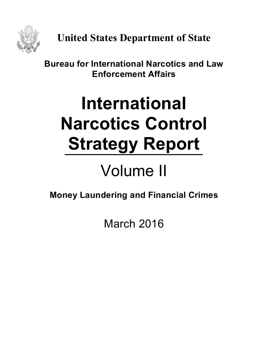 INCSR：洗钱和金融犯罪报告（英文版）