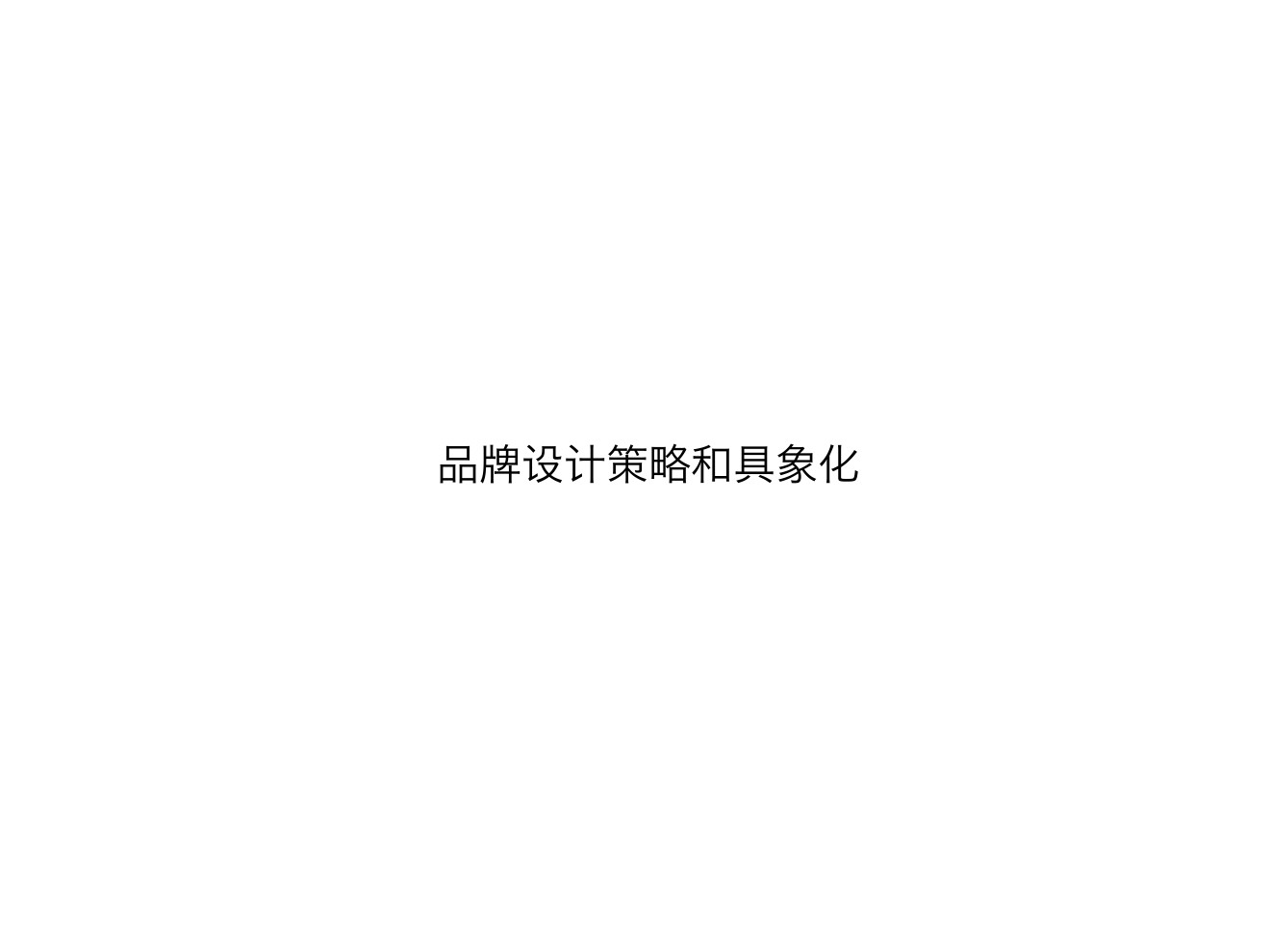 课件：品牌设计策略和具象化