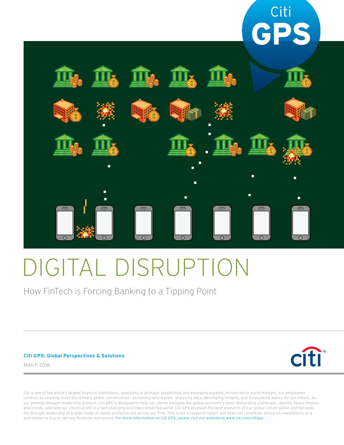 花旗银行(Citi GPS)：FinTech(互联网金融)是怎么把银行业逼向引爆点的（英文版）