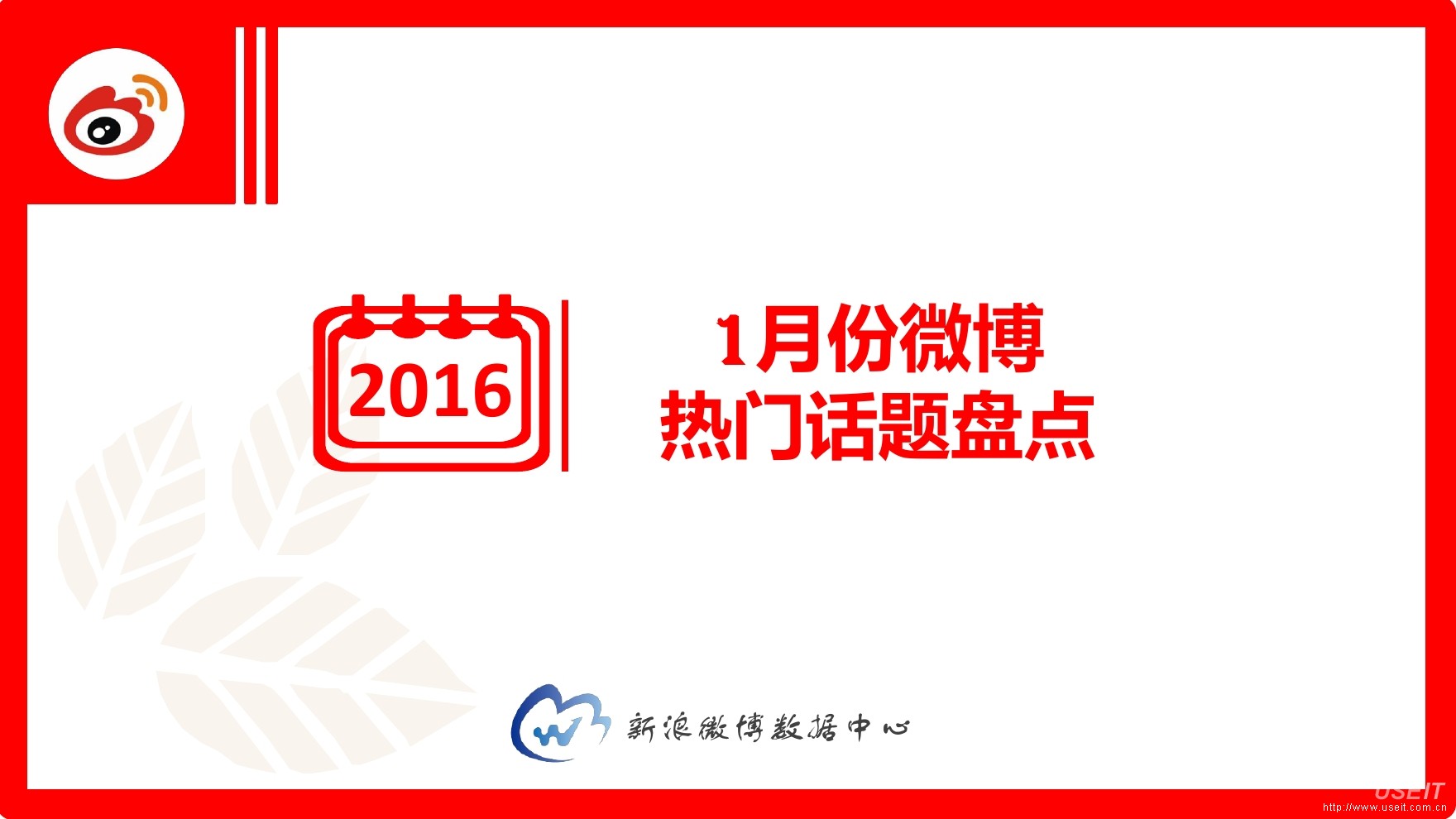 新浪微博：2016年1月份微博热门话题盘点