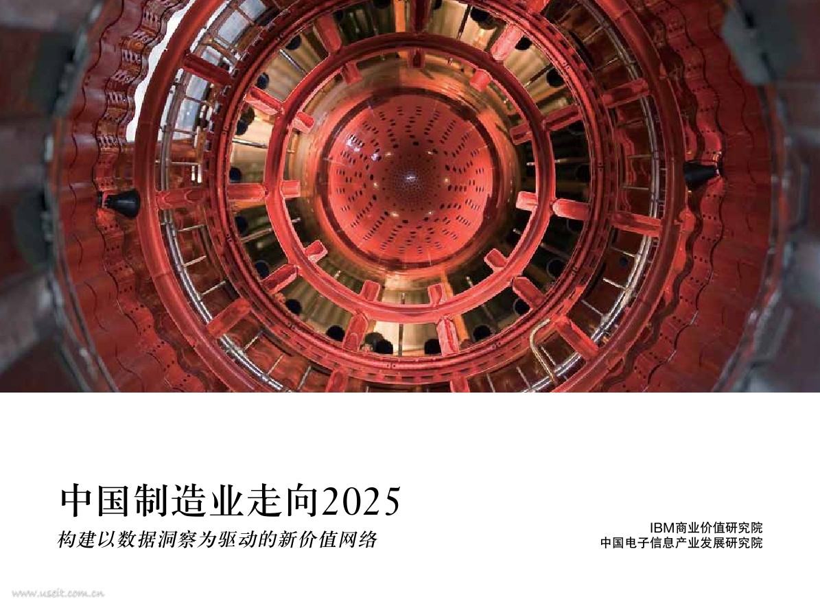 IBM商业价值研究院：中国制造业走向2025——构建以数据洞察为驱动的新价值网络 海报