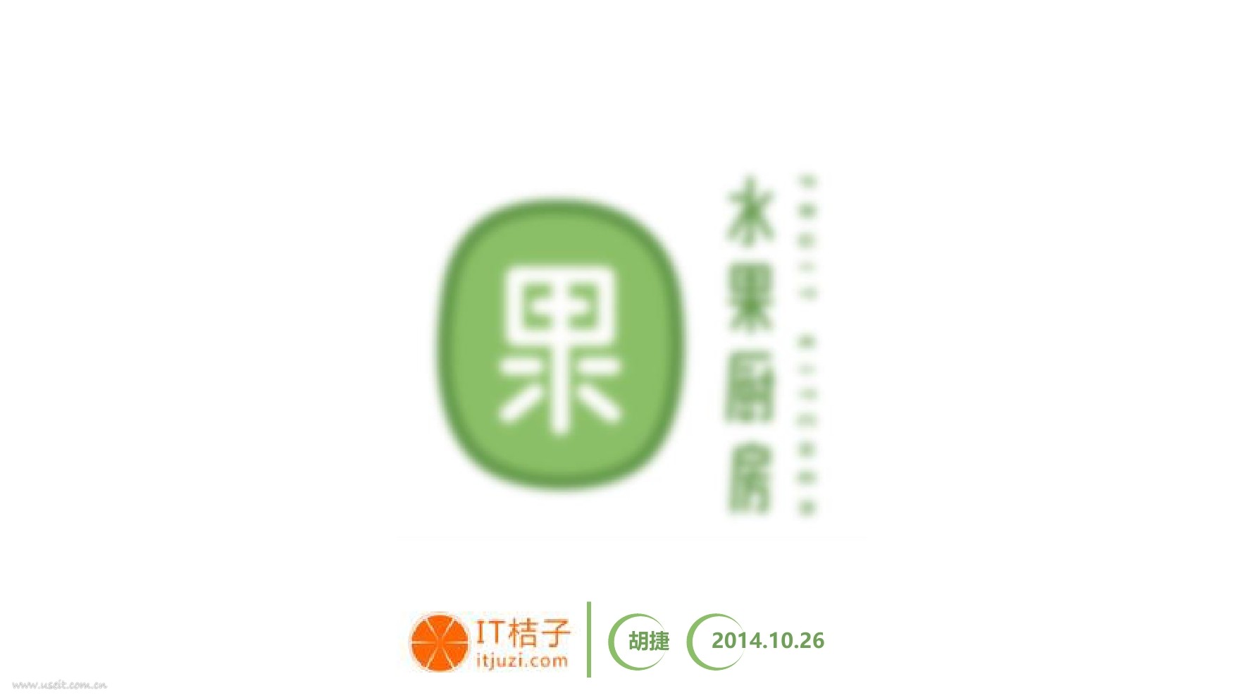IT桔子创业案例：水果厨房策划书PPT