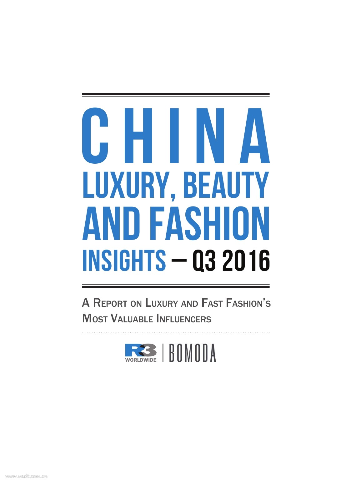 R3胜三：2016年中国奢侈品、美妆及时尚行业洞察报告（英文版）