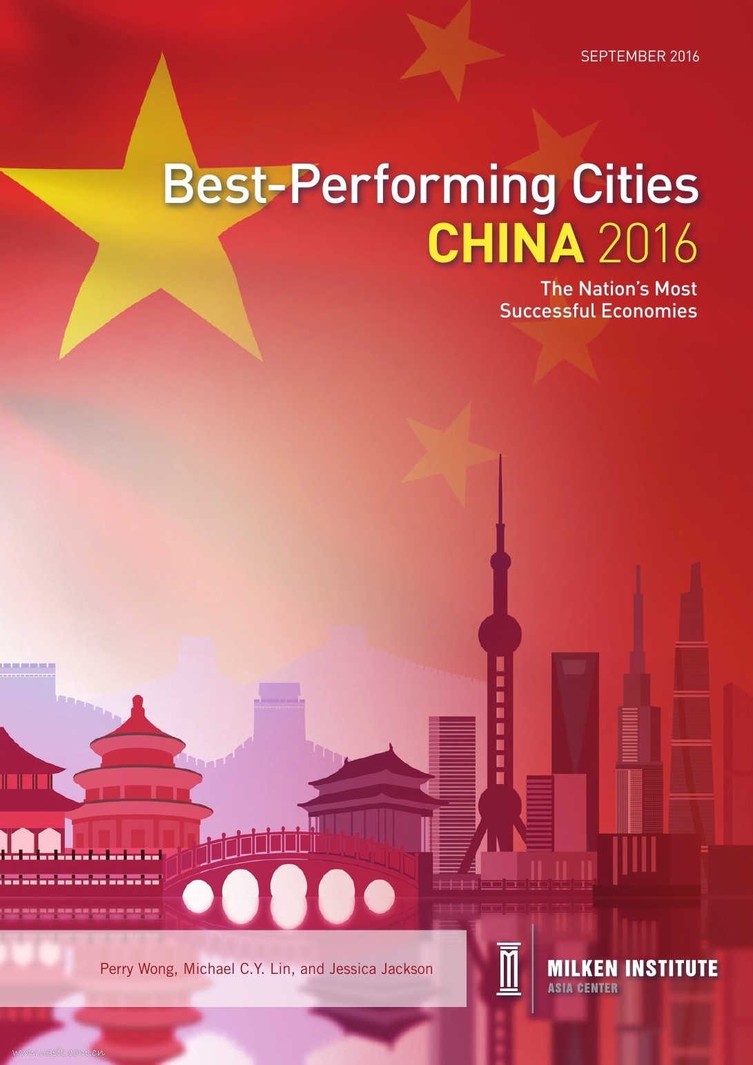 米尔肯研究所：2016年中国最佳表现城市（附排名）（英文版）