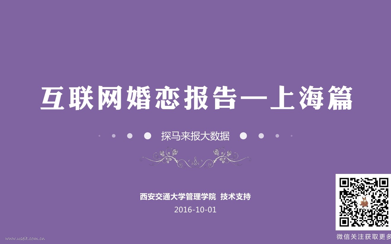 探马来报：2016年上海互联网婚恋单身人群报告