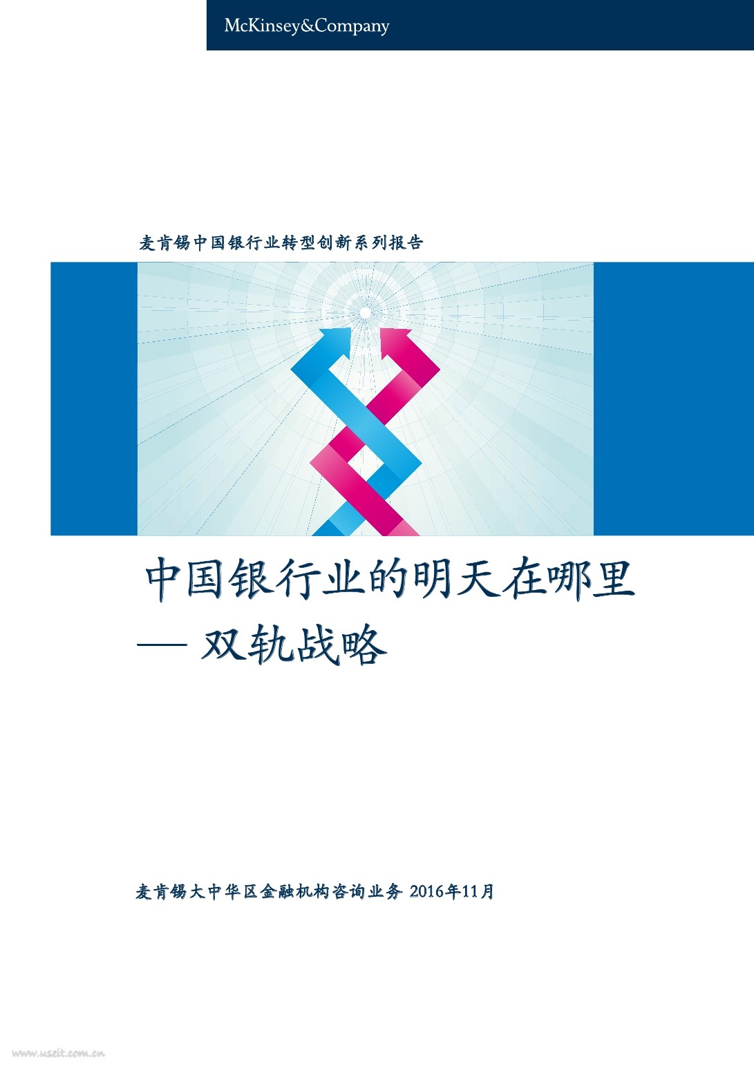 麦肯锡：中国银行业的明天在哪里-双轨战略