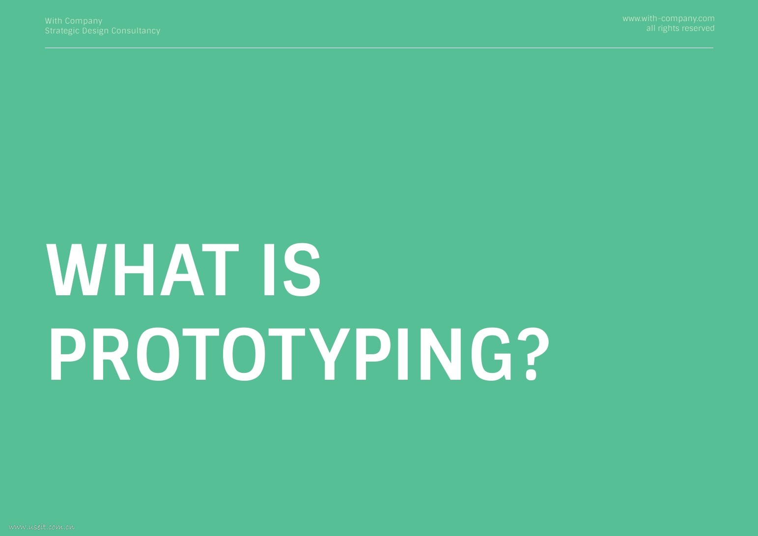 WithCompany：WHAT IS PROTOTYPING?（英文版）