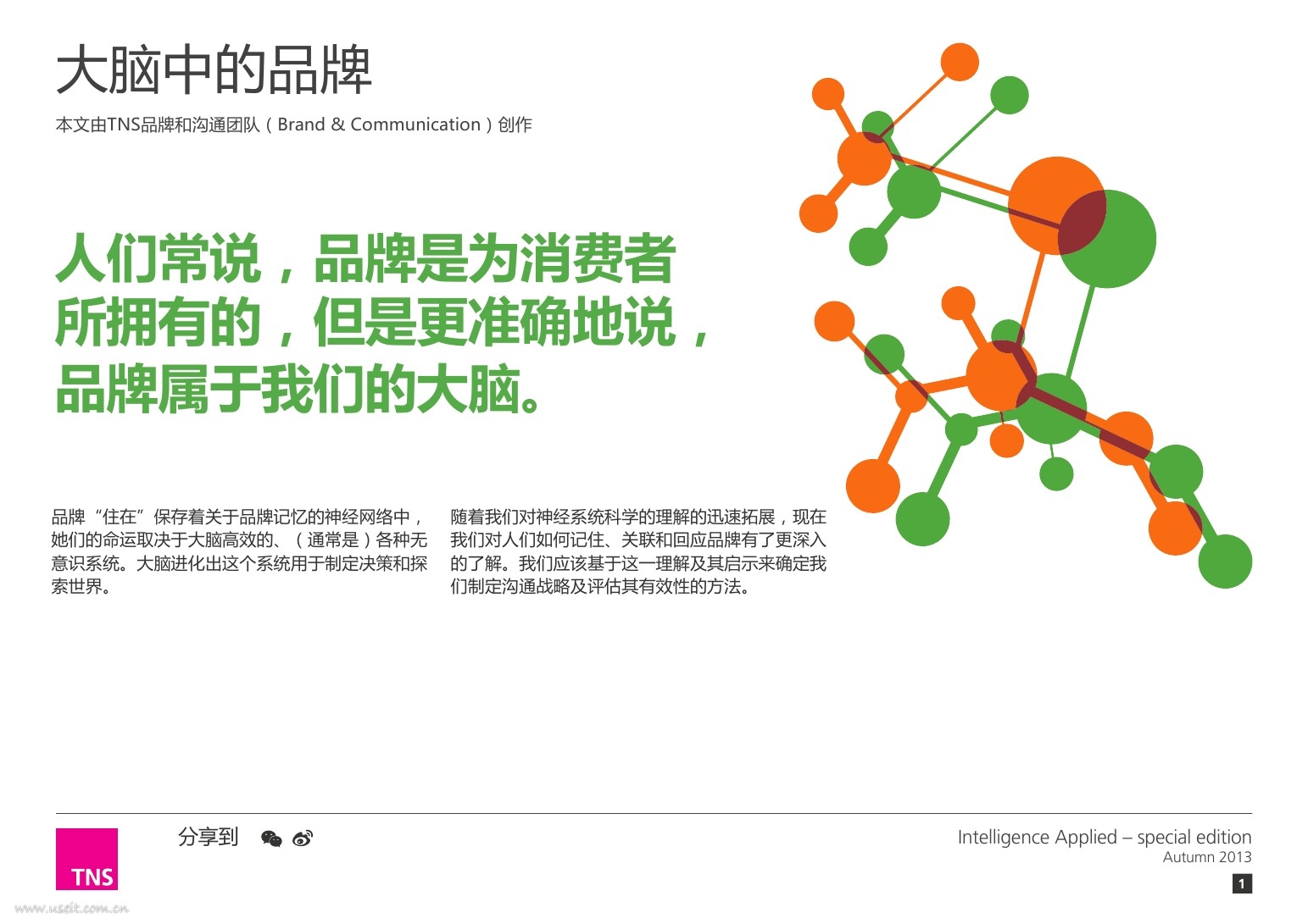 Kantar TNS：大脑中的品牌