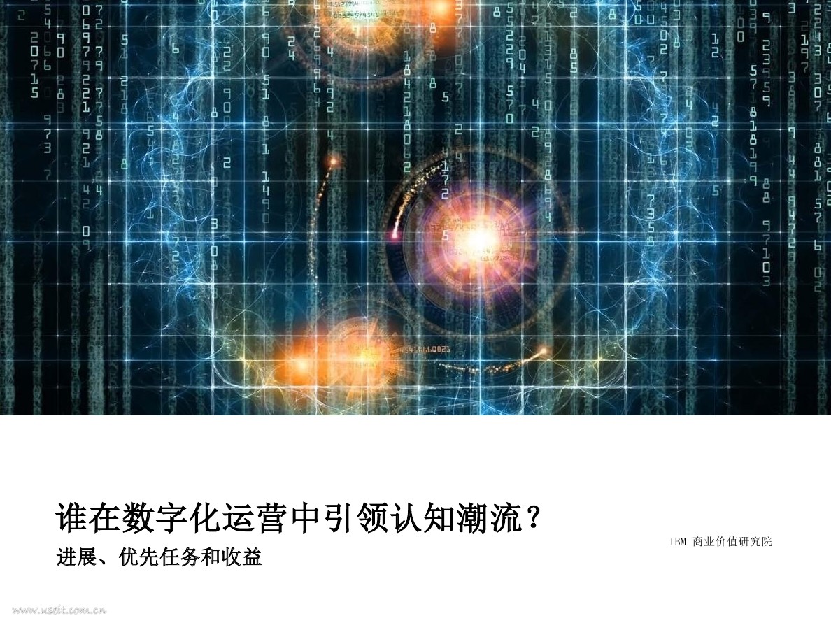 IBM 商业价值研究院：谁在数字化运营中引领认知潮流？