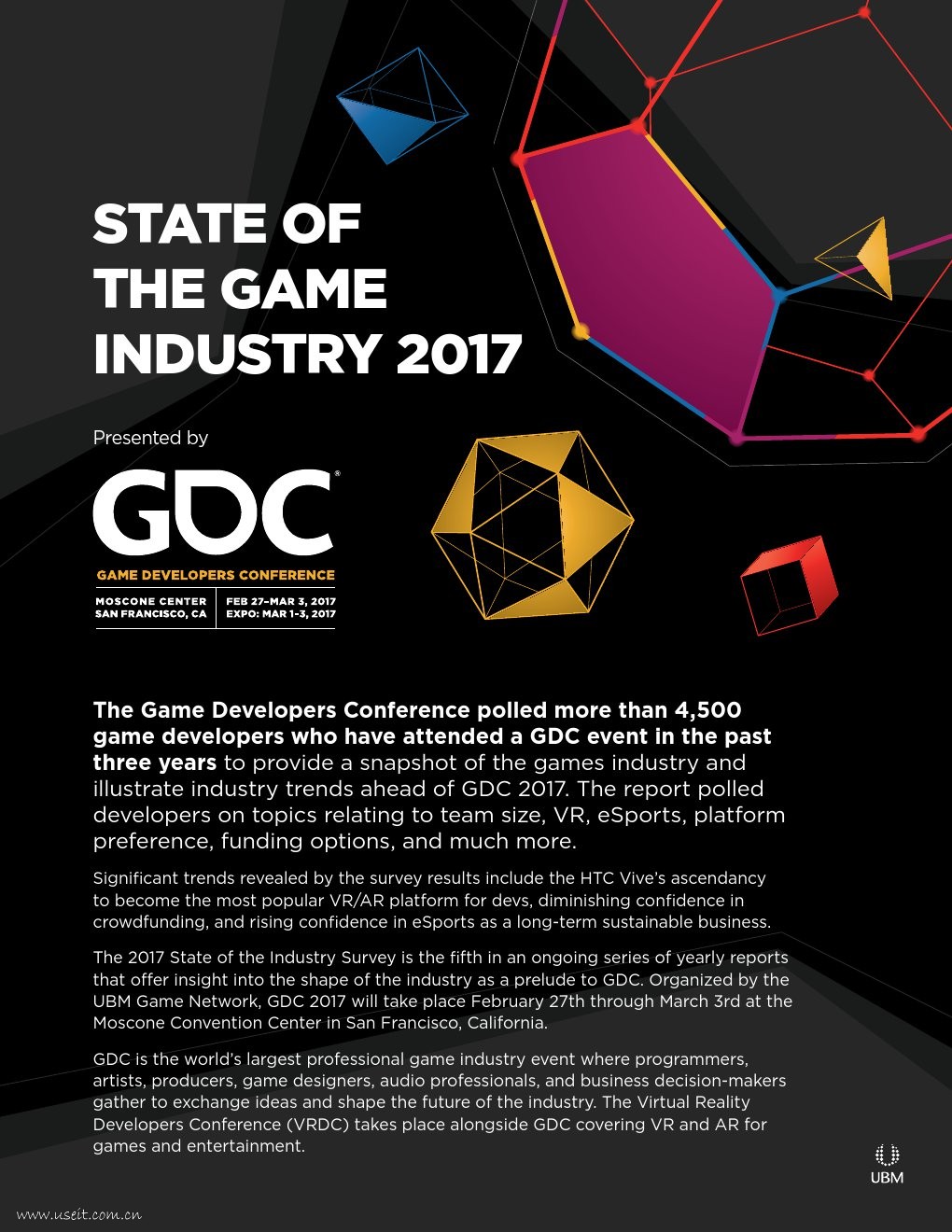 GDC：2017年游戏行业调查报告（英文版）