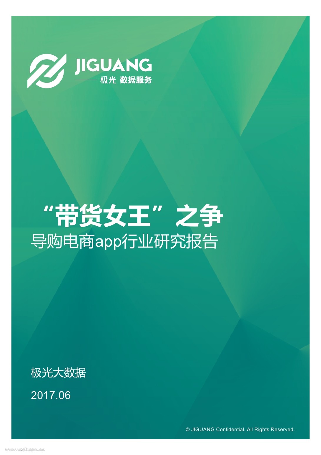 极光大数据：2017导购电商APP行业研究报告-带货女王之争