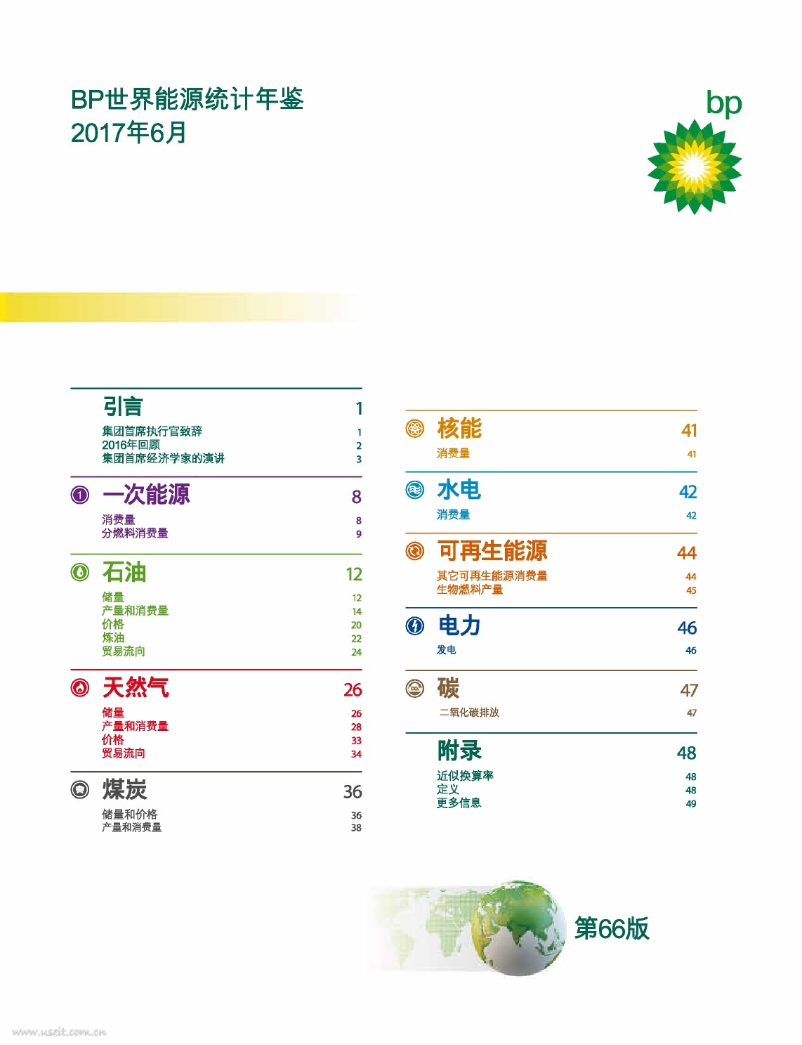 英国石油公司：BP世界<em>能源</em>统计年鉴2017（第66版） 海报