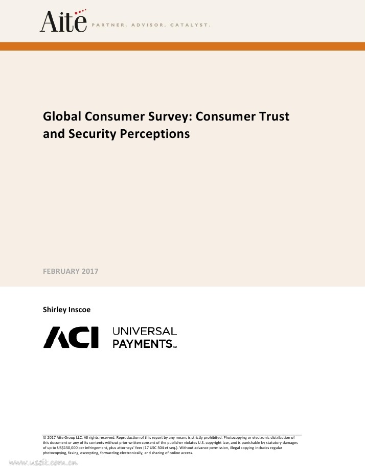 ACI Worldwide：2017全球消费者信任报告（英文版）