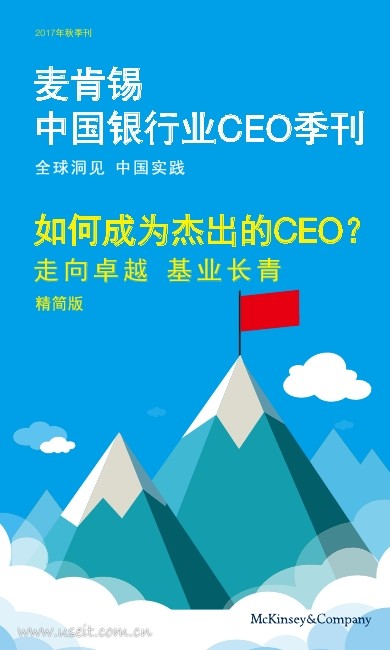 麦肯锡：中国银行业CEO季刊（2017年秋季刊）如何成为杰出的CEO？走向卓越 基业长青 海报
