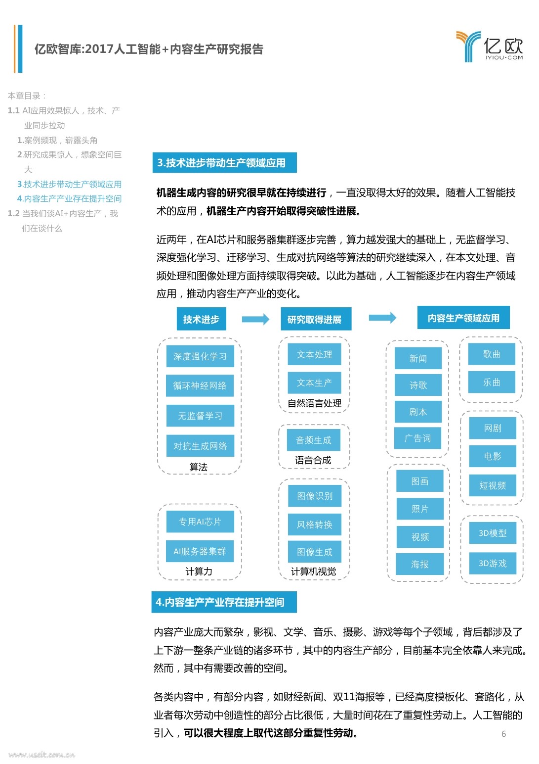 亿欧智库：2017 人工智能+内容生产研究报告_第6页