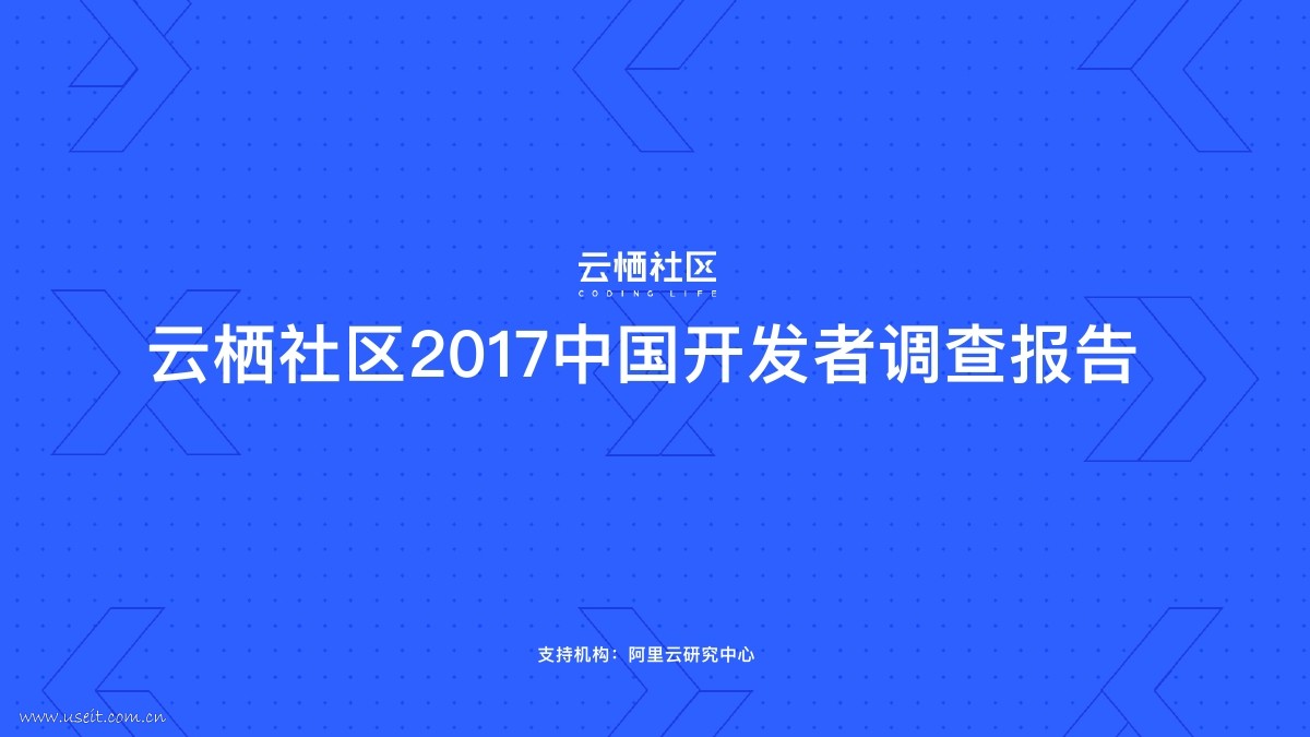 阿里云：云栖社区2017中国开发者调查报告