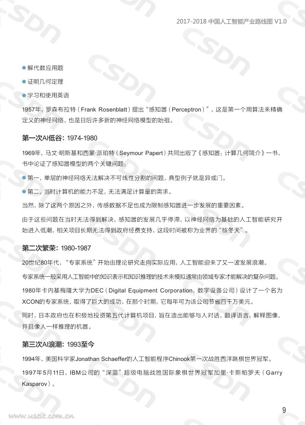 CSDN：2017-2018中国人工智能产业路线图_第10页