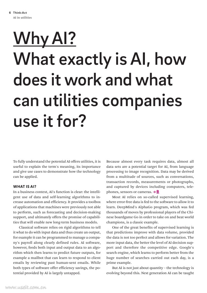 罗兰贝格：公用事业部门如何应用人工智能（英文版）_第6页