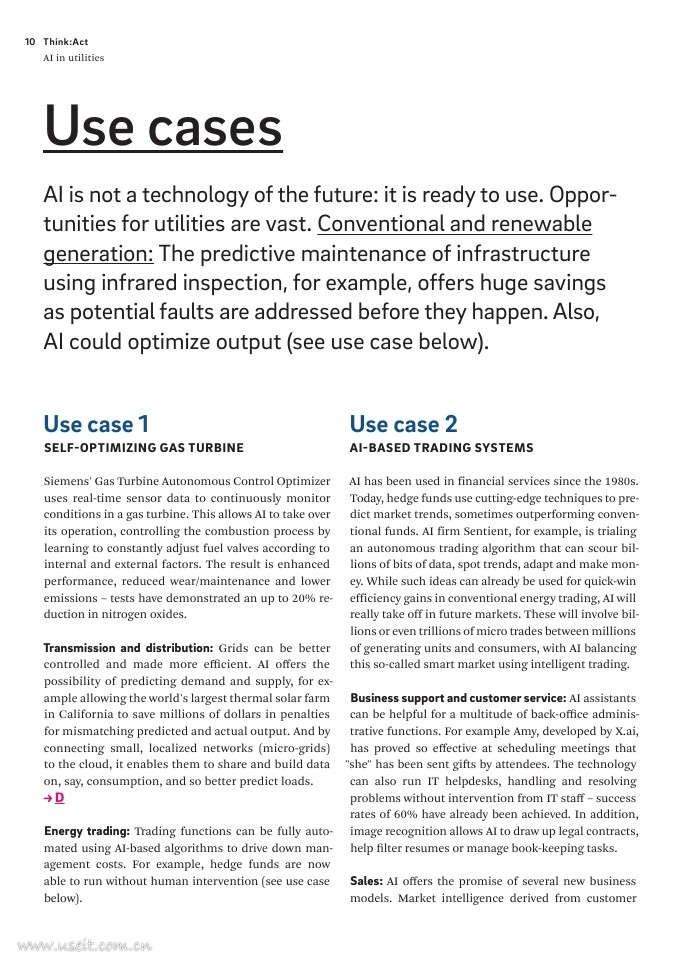 罗兰贝格：公用事业部门如何应用人工智能（英文版）_第10页