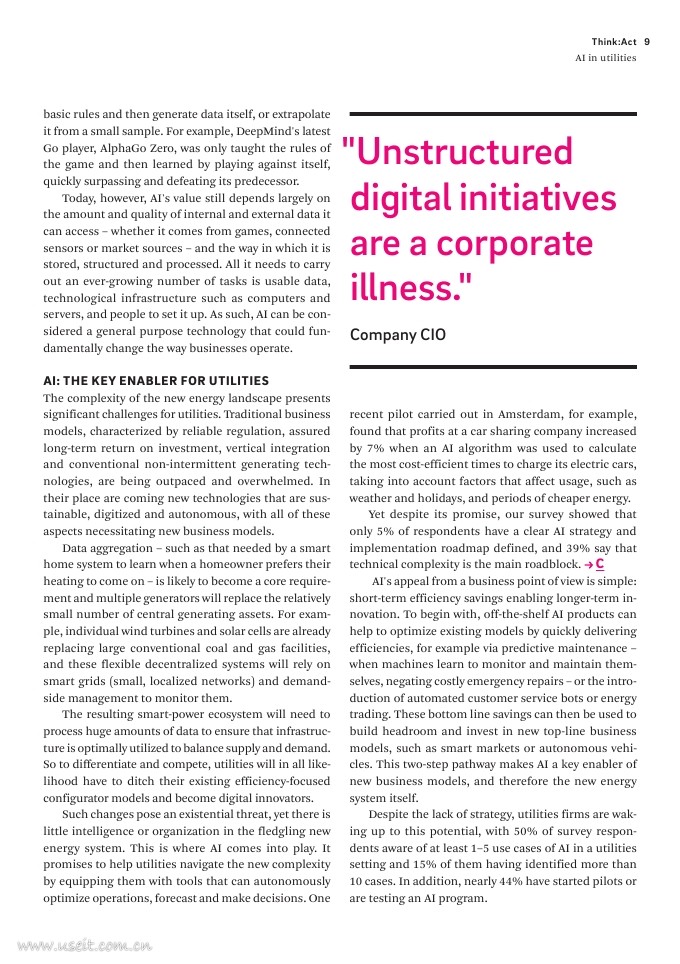 罗兰贝格：公用事业部门如何应用人工智能（英文版）_第9页