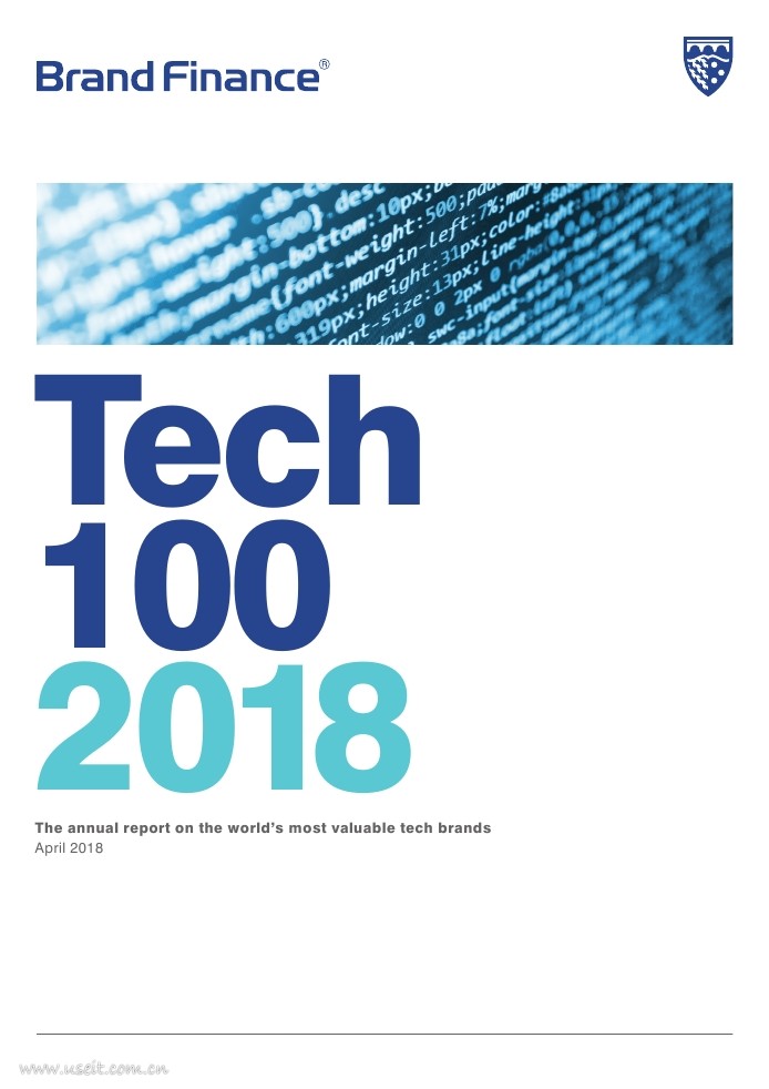 Brand Finance：2018全球最有价值的科技品牌100强（英文版）