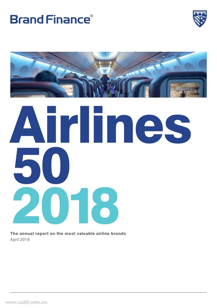 Brand Finance：2018最有价值的50个航空公司品牌榜（英文版）