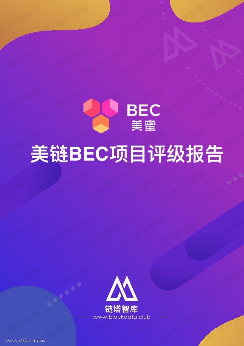 链塔智库：2018美链BEC项目评级报告